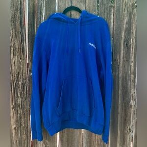 ADIDAS BRIGHT BLUE LOGO HOODIE SWEATSHIRT SIZE XL